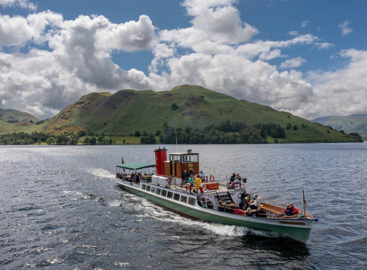 Ullswater 'Steamers' heritage boat sailing on Ullswater