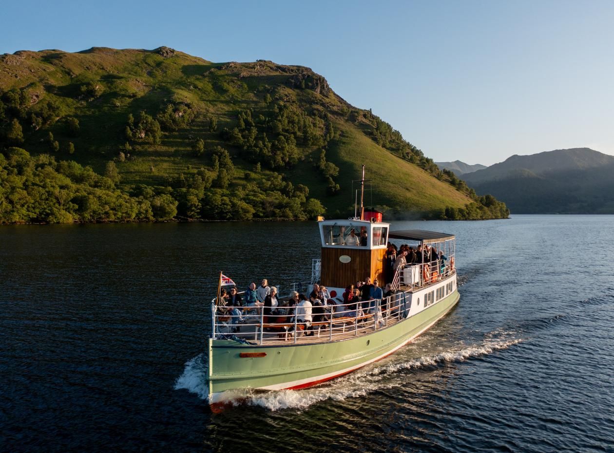 Ullswater 'Steamers' evening lake cruises, a perfect wedding activity