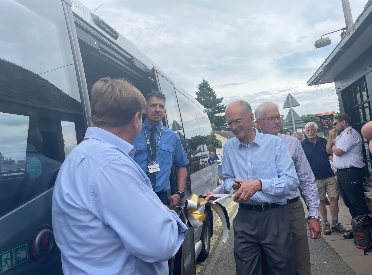 Opening ceremony for the Ullswater Bus, part of Sustainable and Integrated Transport for Ullswater