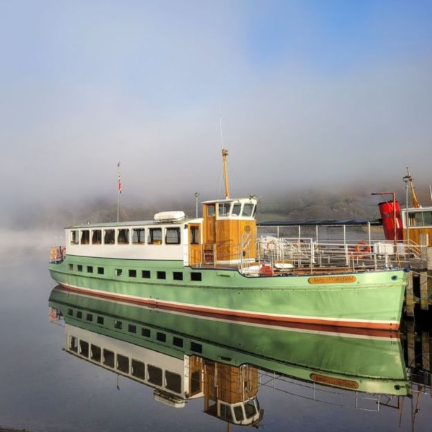 An atmospheric capture of our lovely Lady Wakefield... ⛴️